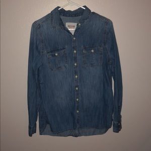 Denim button up
